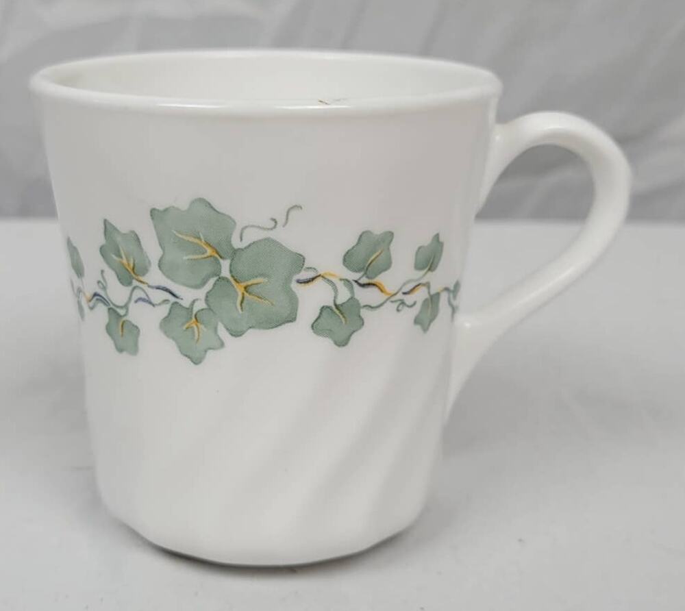 Corning Ware Corelle Callaway Swirl Ivy Tea Coffee Cup Mug